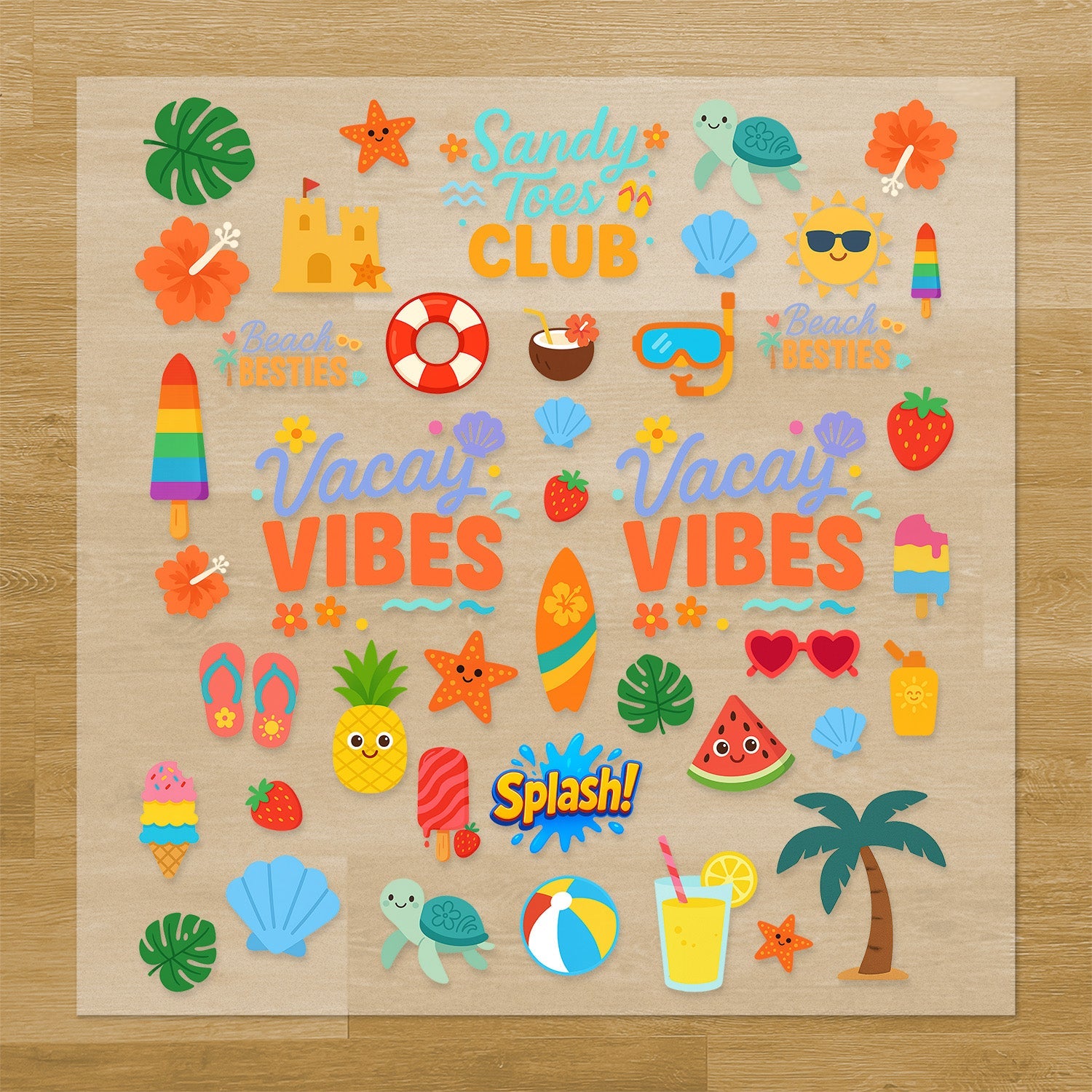 Summer Iron-On Transfer Pack