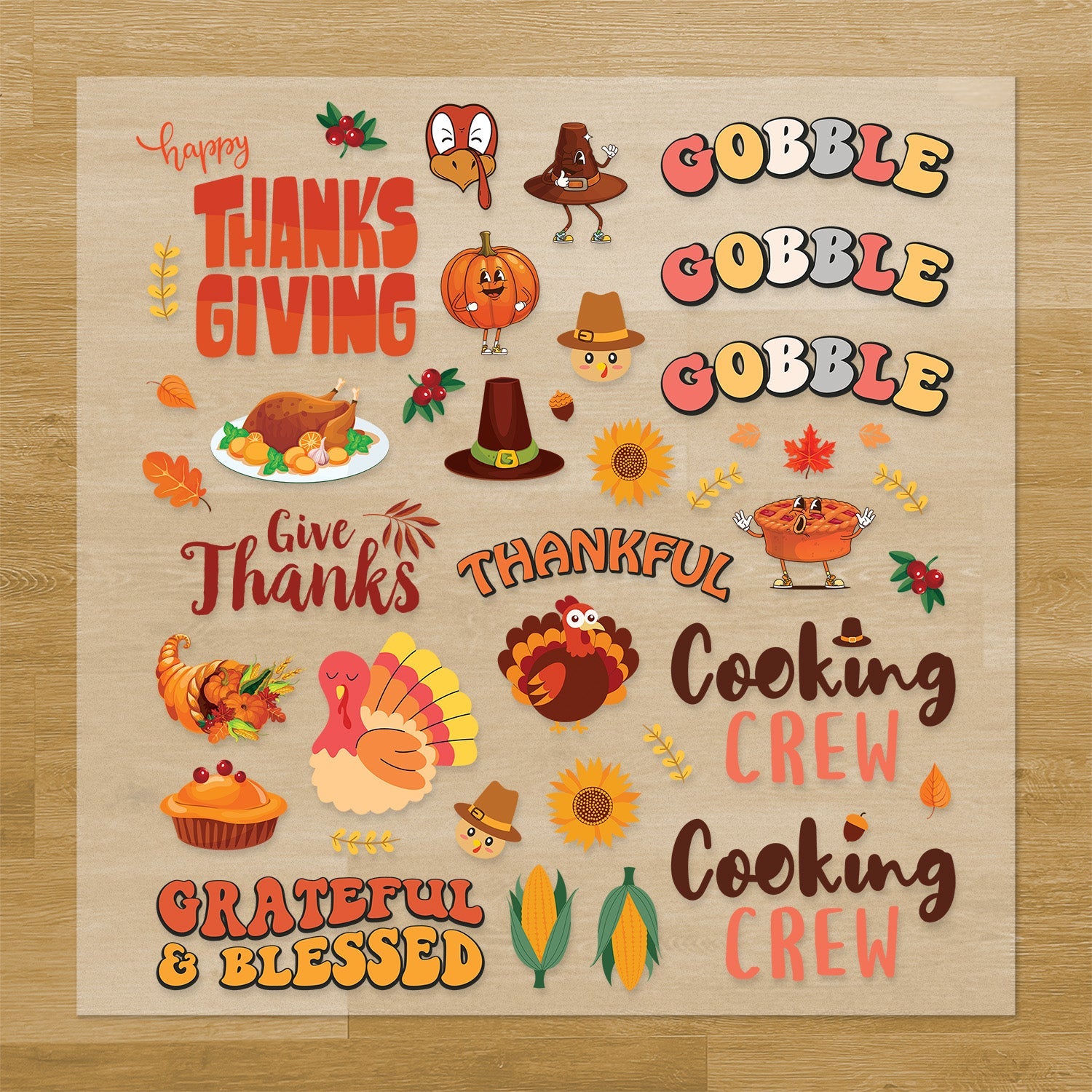 Thanksgiving Iron-On Transfer Pack