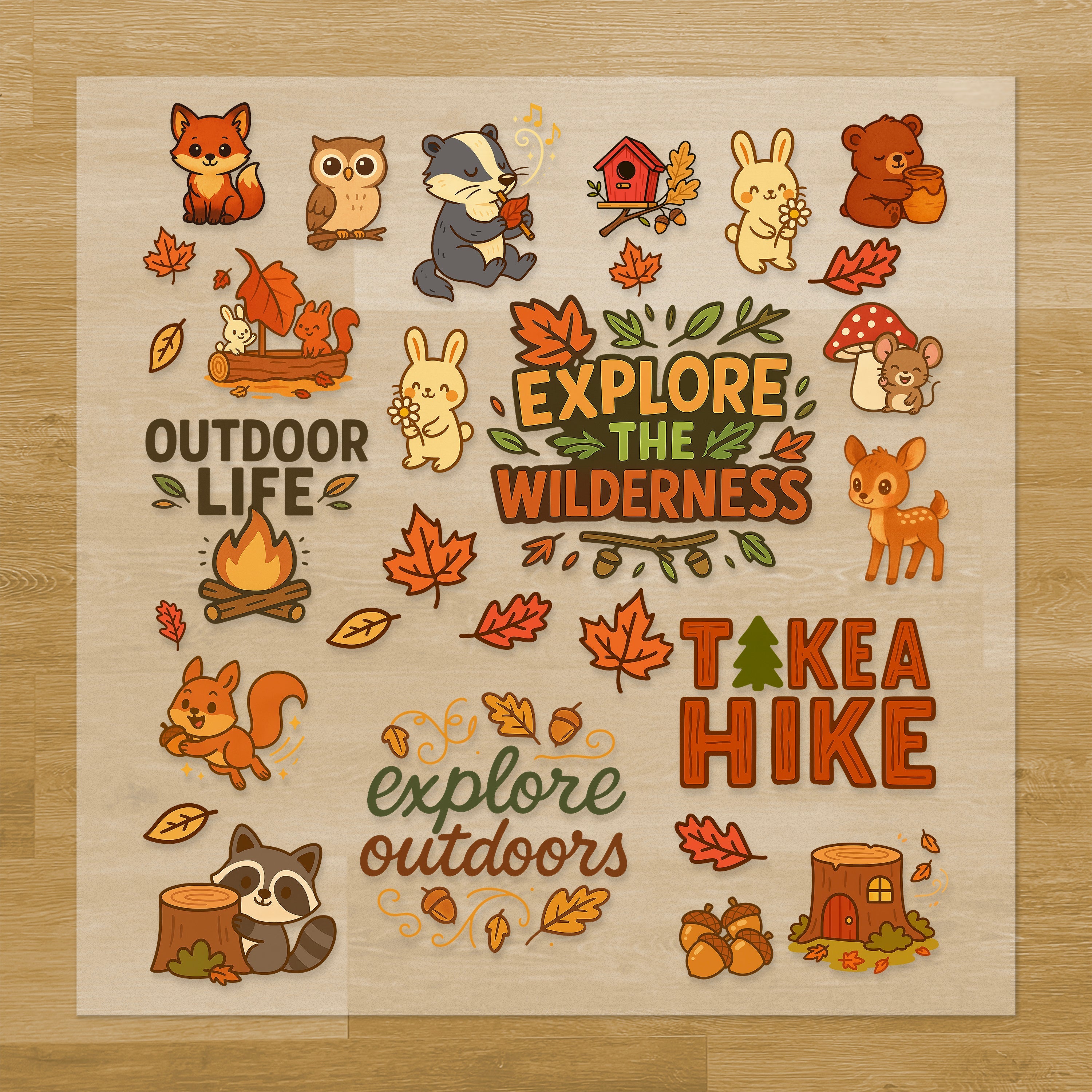 Woodland Creatures Iron-On Transfer Pack