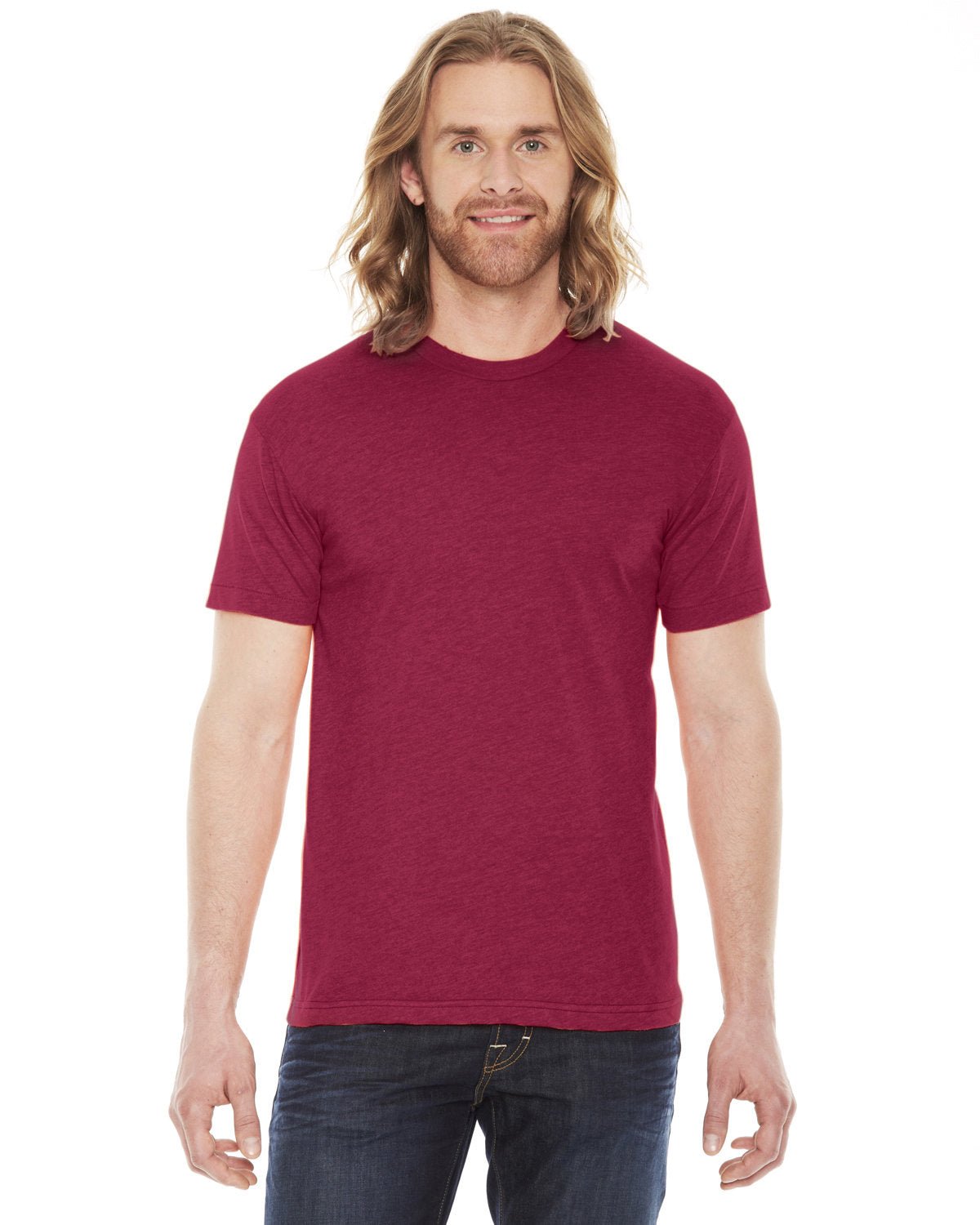 American Apparel BB401 Unisex Poly-Cotton USAMade Crewneck T-Shirt