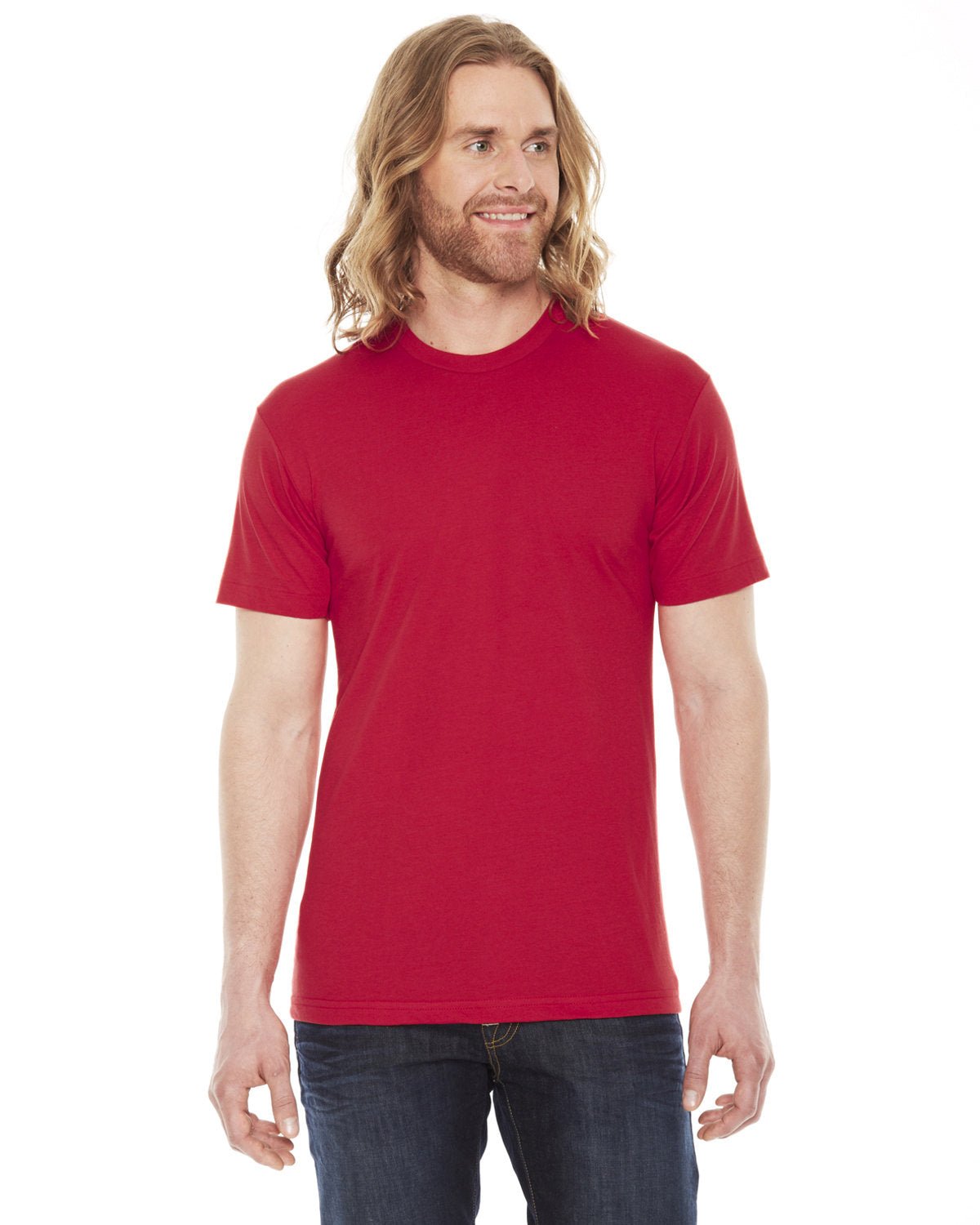 American Apparel BB401 Unisex Poly-Cotton USAMade Crewneck T-Shirt