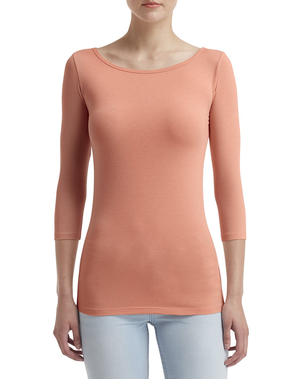 Anvil 2455L Ladies' Stretch 3/4 Sleeve T-Shirt