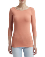 Anvil 2455L Ladies' Stretch 3/4 Sleeve T-Shirt