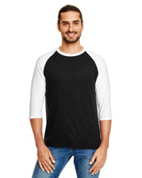 Anvil 6755 Adult Triblend 3/4-Sleeve Raglan T-Shirt