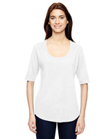 Anvil 6756L Ladies' Triblend Deep Scoop 1/2-Sleeve T-Shirt