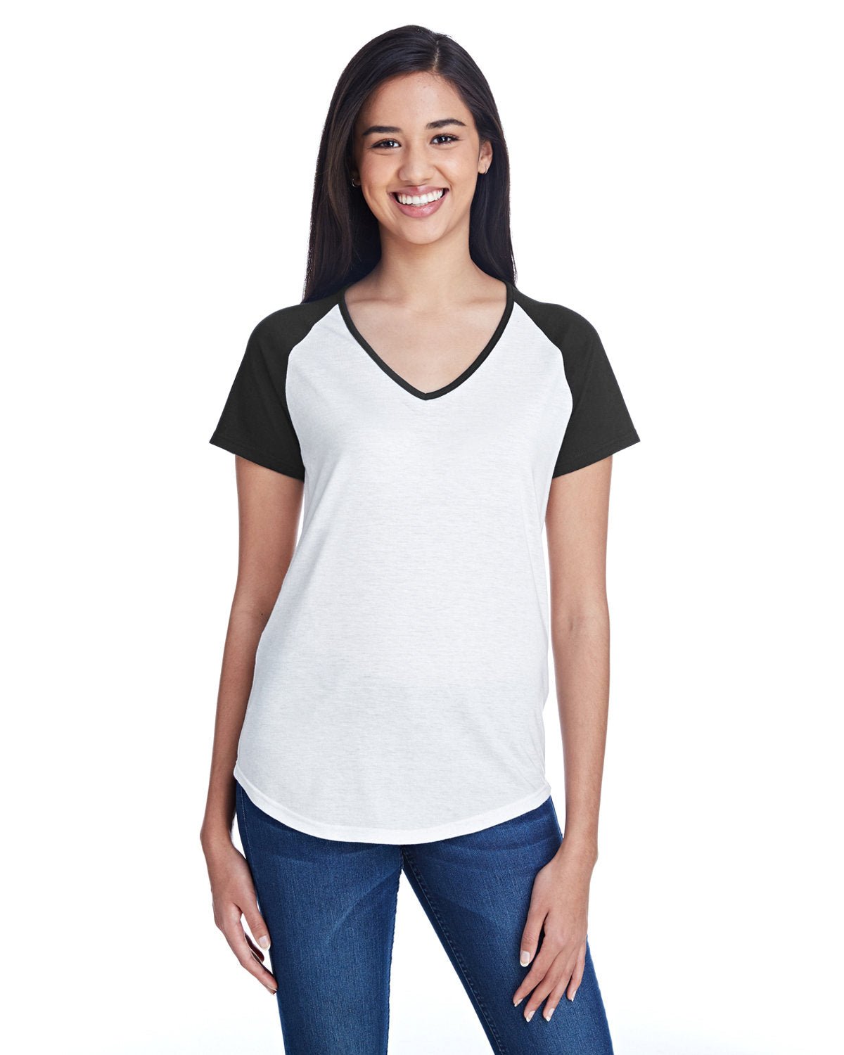 Anvil 6770VL Ladies' Tri-Blend Raglan T-Shirt