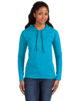 Anvil 887L Ladies' Lightweight Long-Sleeve Hooded T-Shirt