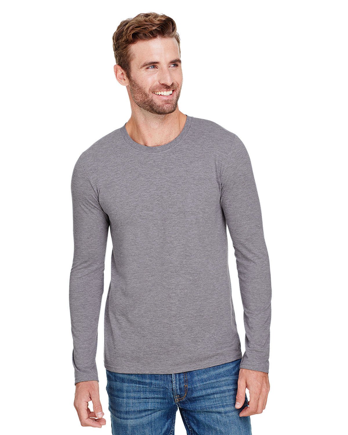 Anvil AN6740 Adult Tri-Blend Long-Sleeve T-Shirt