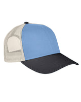 Authentic Pigment AP1919 Tri-Color Trucker Hat