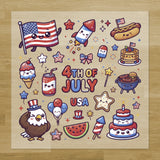 Patriotic Party Iron-On Transfer Pack