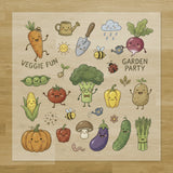 Veggie Fun Garden Party Iron-On Transfer Pack