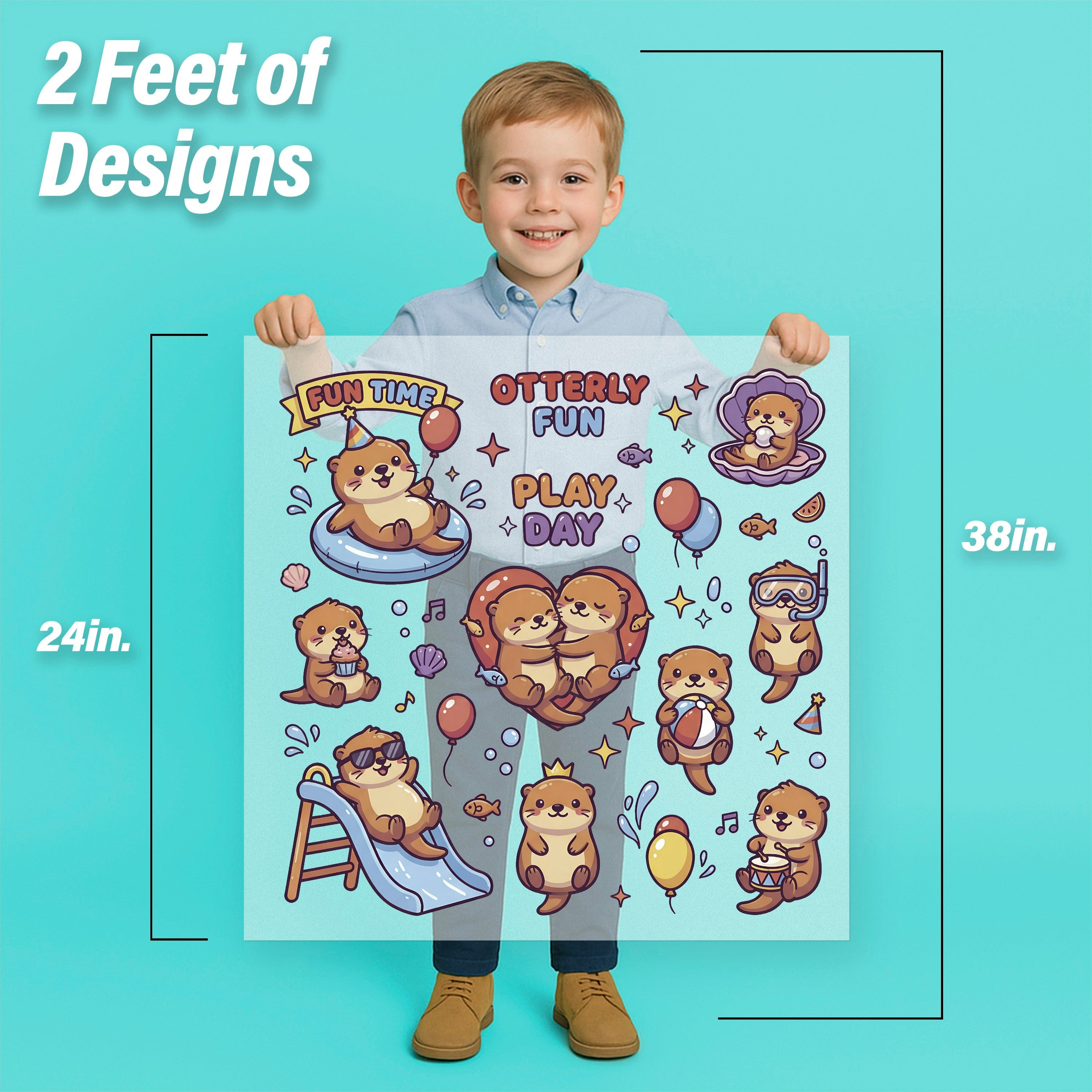 Otterly Fun Playtime Iron-On Transfer Pack