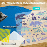 Dino Party Birthday Iron-On Transfer Pack
