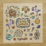 Gardening Baby Shower Iron-On Transfer Pack