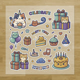Purr-ty Cats Birthday Iron-On Transfer Pack