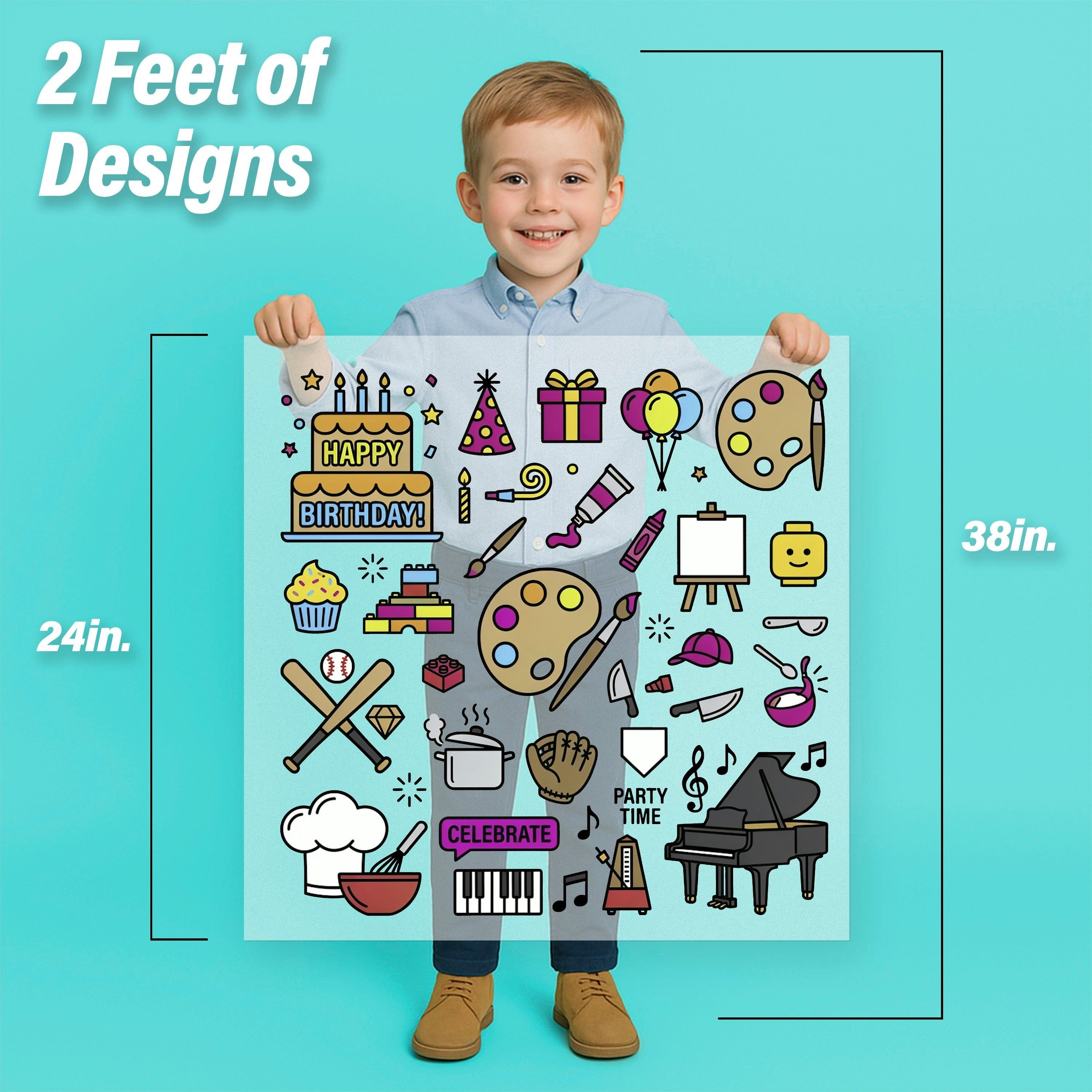 Birthday Celebration Iron-On Transfer Pack