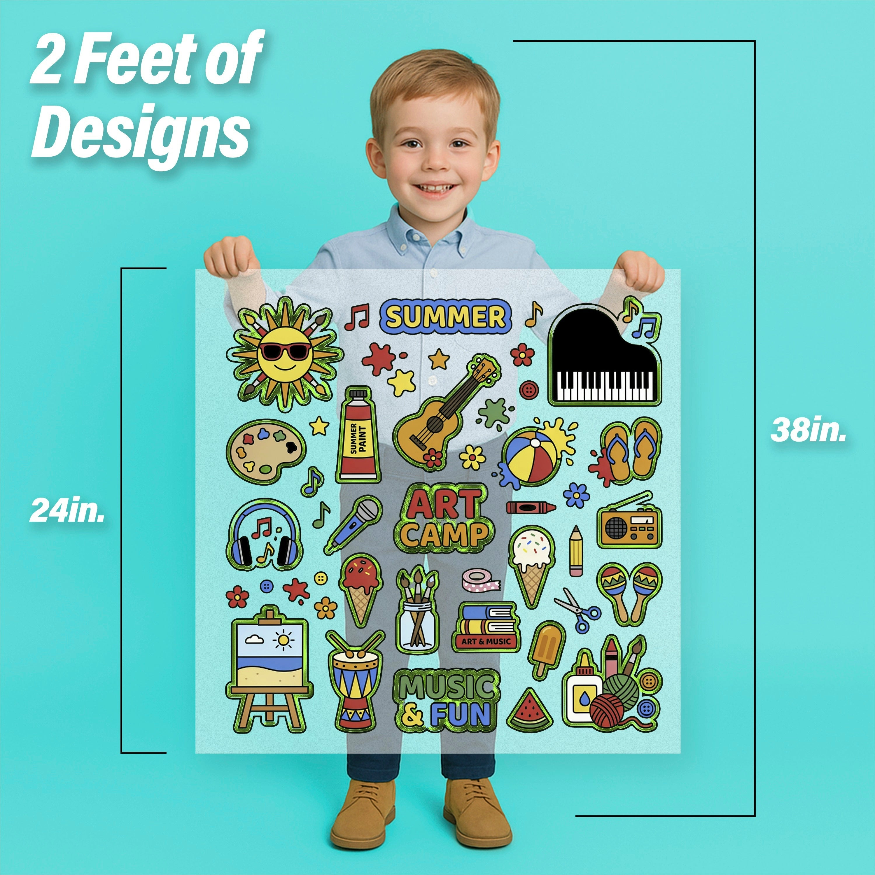 Summer Art Camp Iron-On Transfer Pack