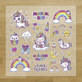 Unicorn Party Iron-On Transfer Pack