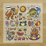 Dinosaur Summer Fun Iron-On Transfer Pack