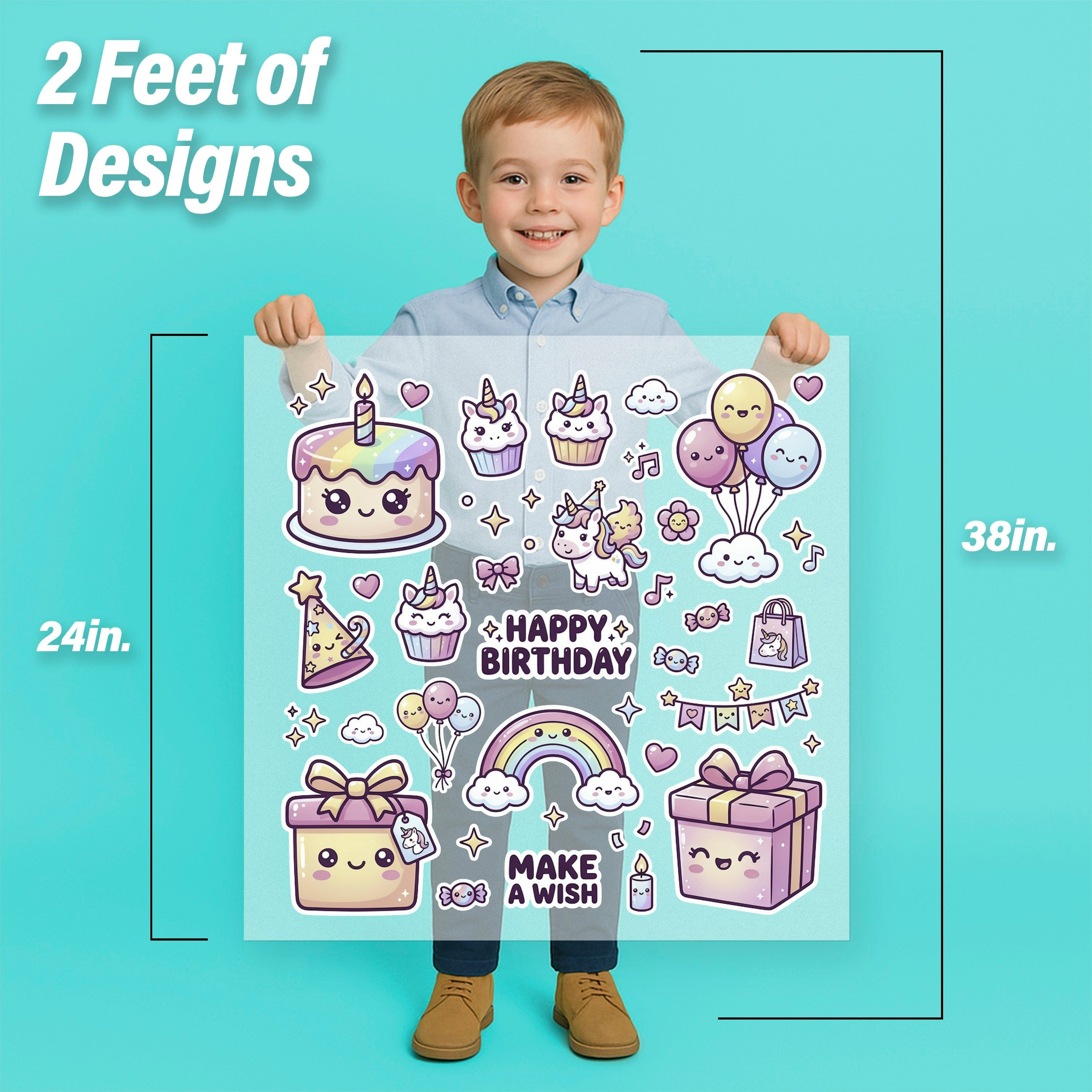 Magical Unicorn Birthday Iron-On Transfer Pack