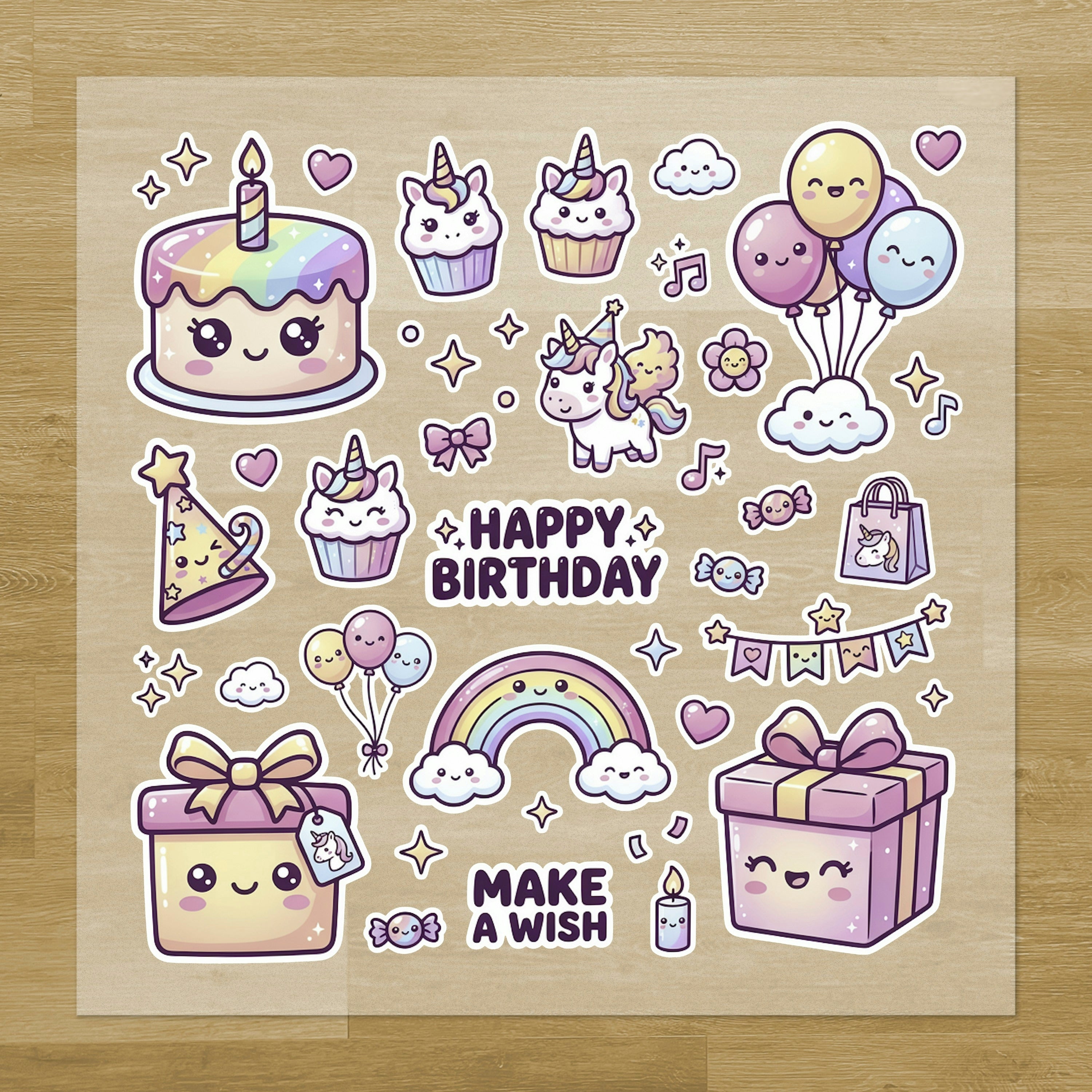 Magical Unicorn Birthday Iron-On Transfer Pack