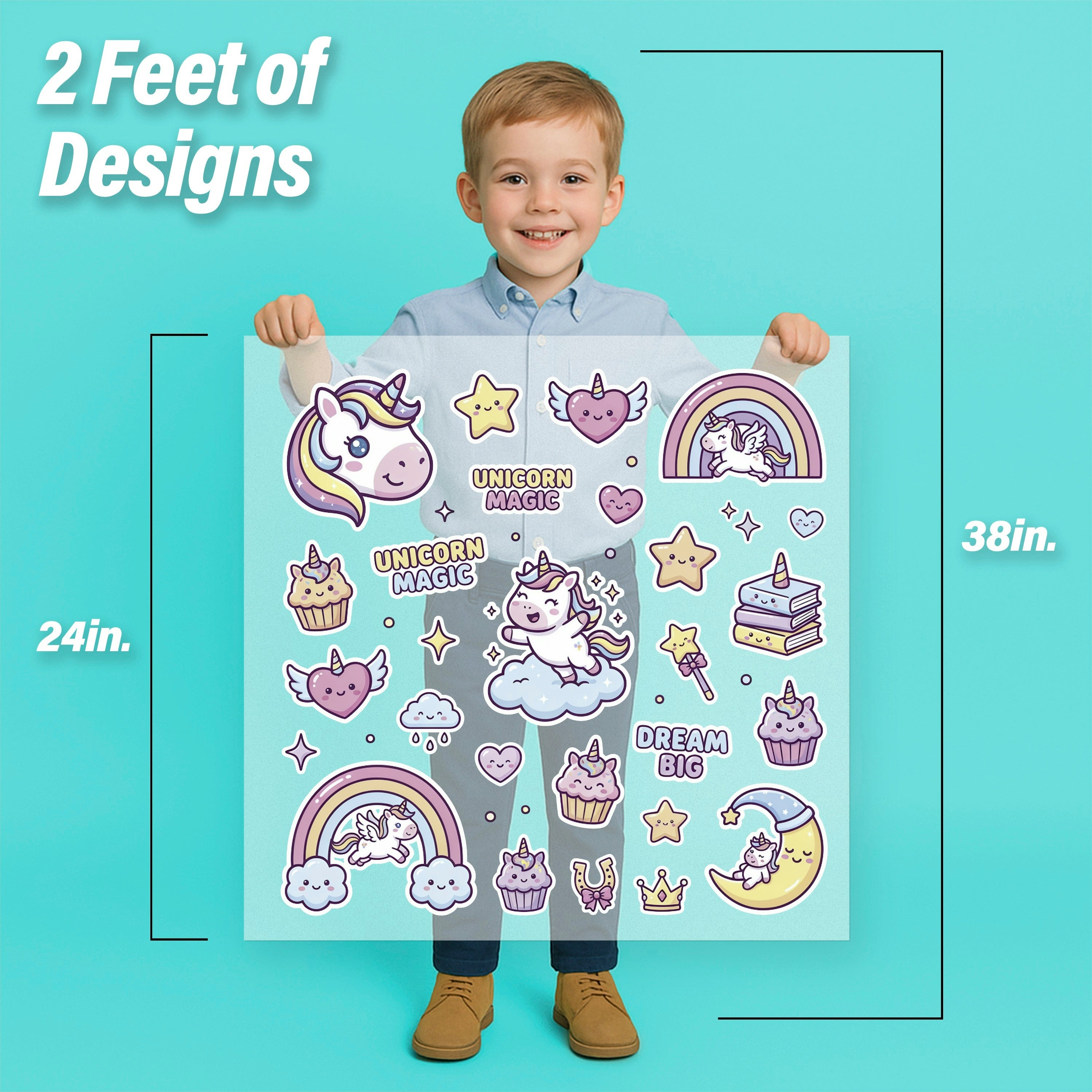 Unicorn Dream Big Iron-On Transfer Pack