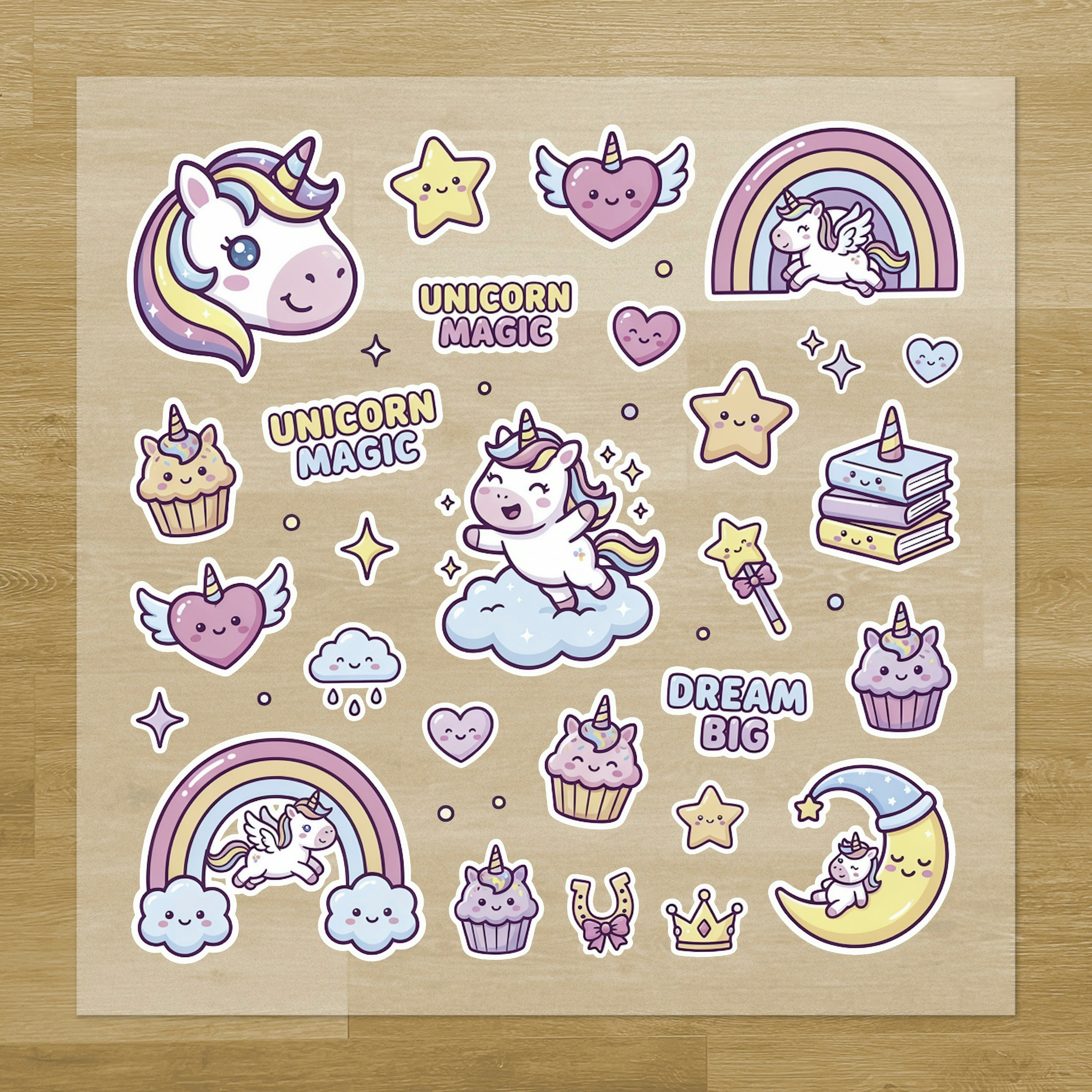 Unicorn Dream Big Iron-On Transfer Pack