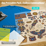 Retro Folk 4th of July Iron-On Transfer Pack