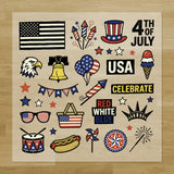 Patriotic Celebration Iron-On Transfer Pack