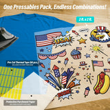 Pop Art Patriotic Iron-On Transfer Pack