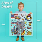Pop Art Patriotic Iron-On Transfer Pack