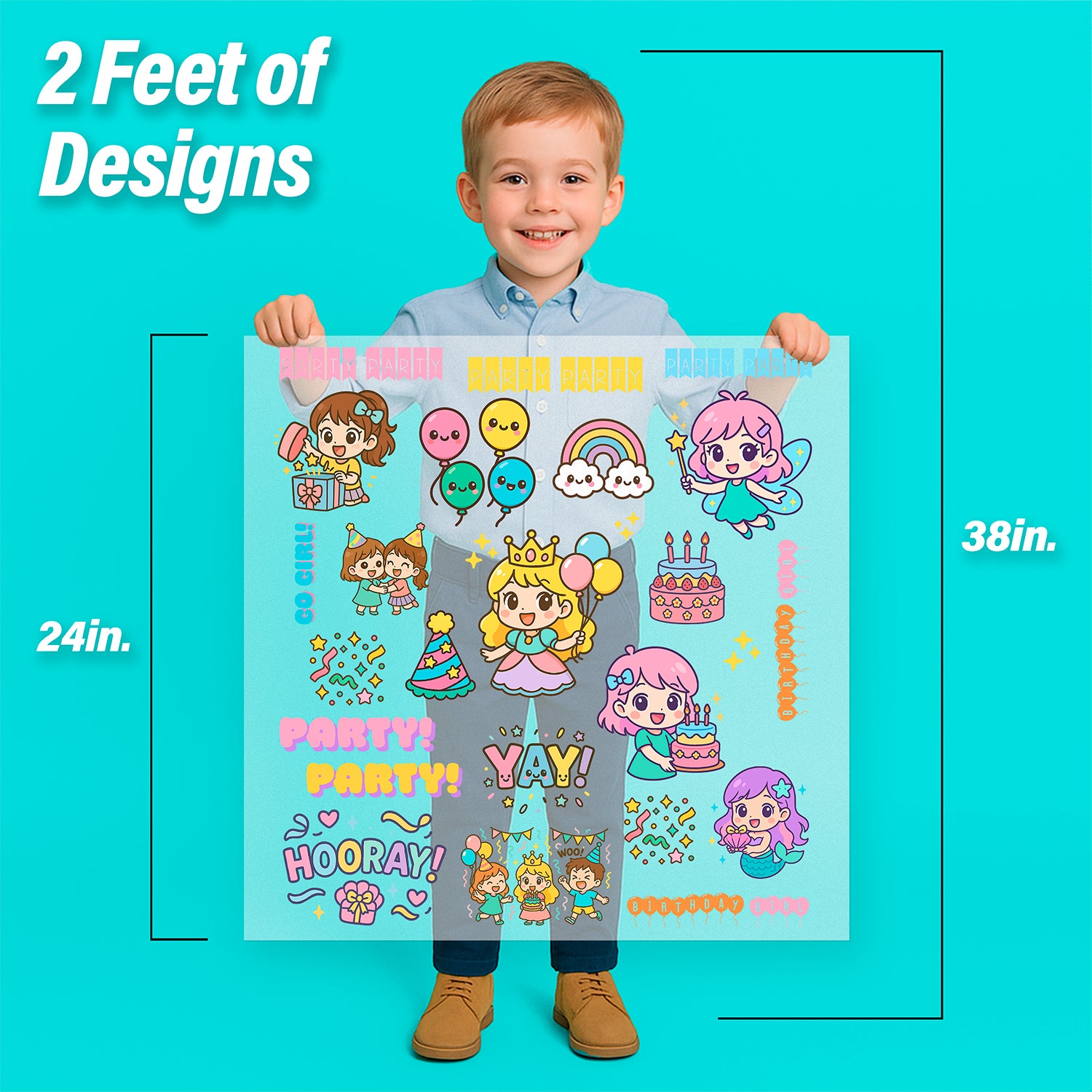 Birthday Girl Iron-On Transfer Pack