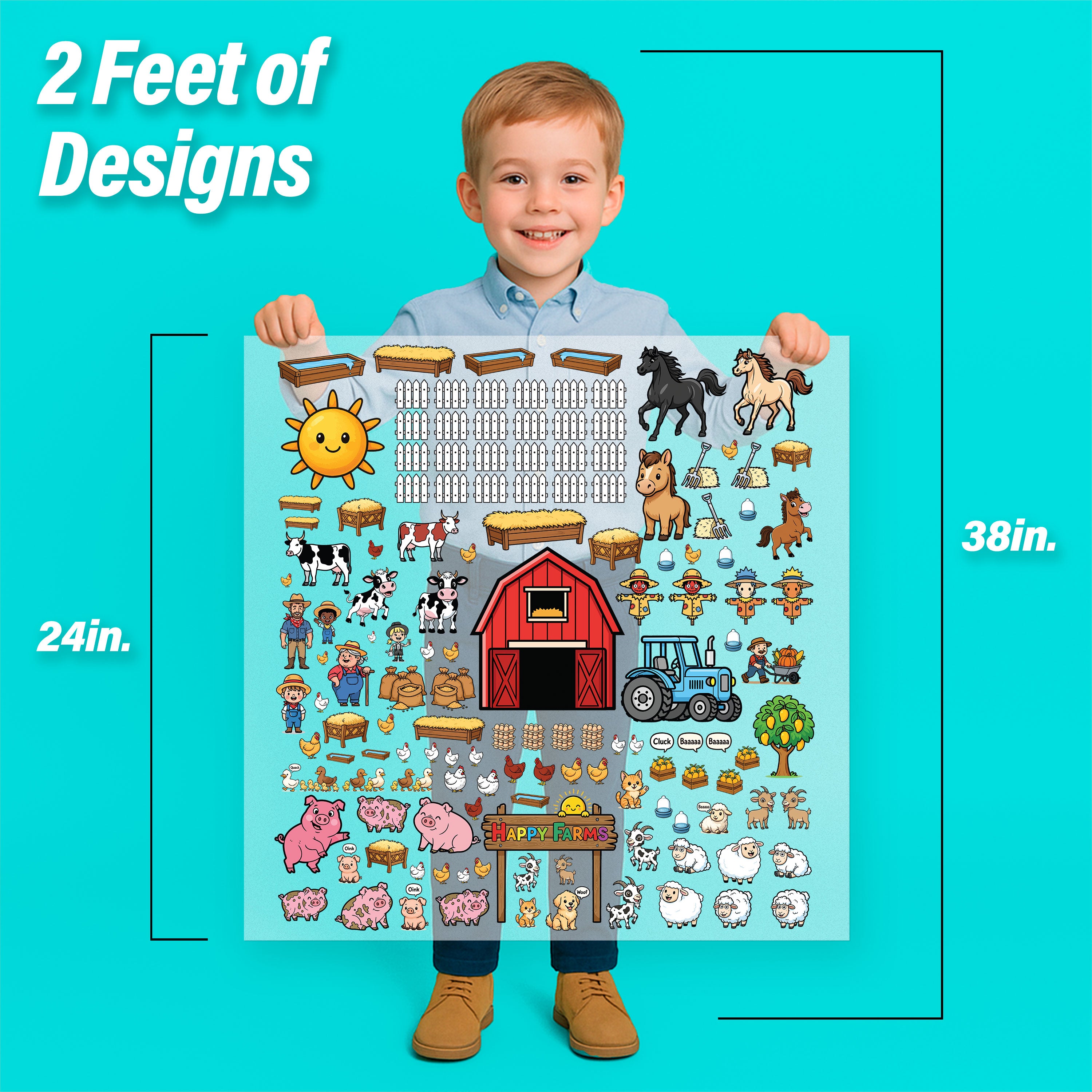 Build Your Own Farm Iron-On Transfer Pack