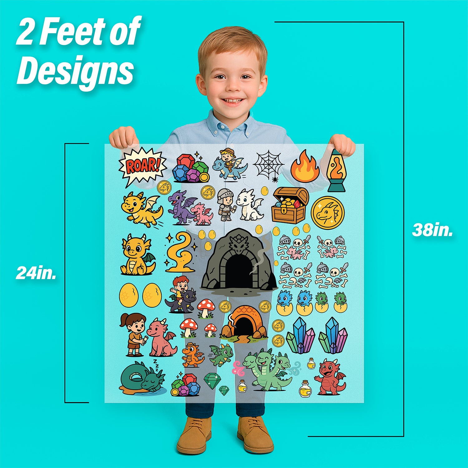 Build Your Own Dragon's Lair Stage Iron-On Transfer Pack