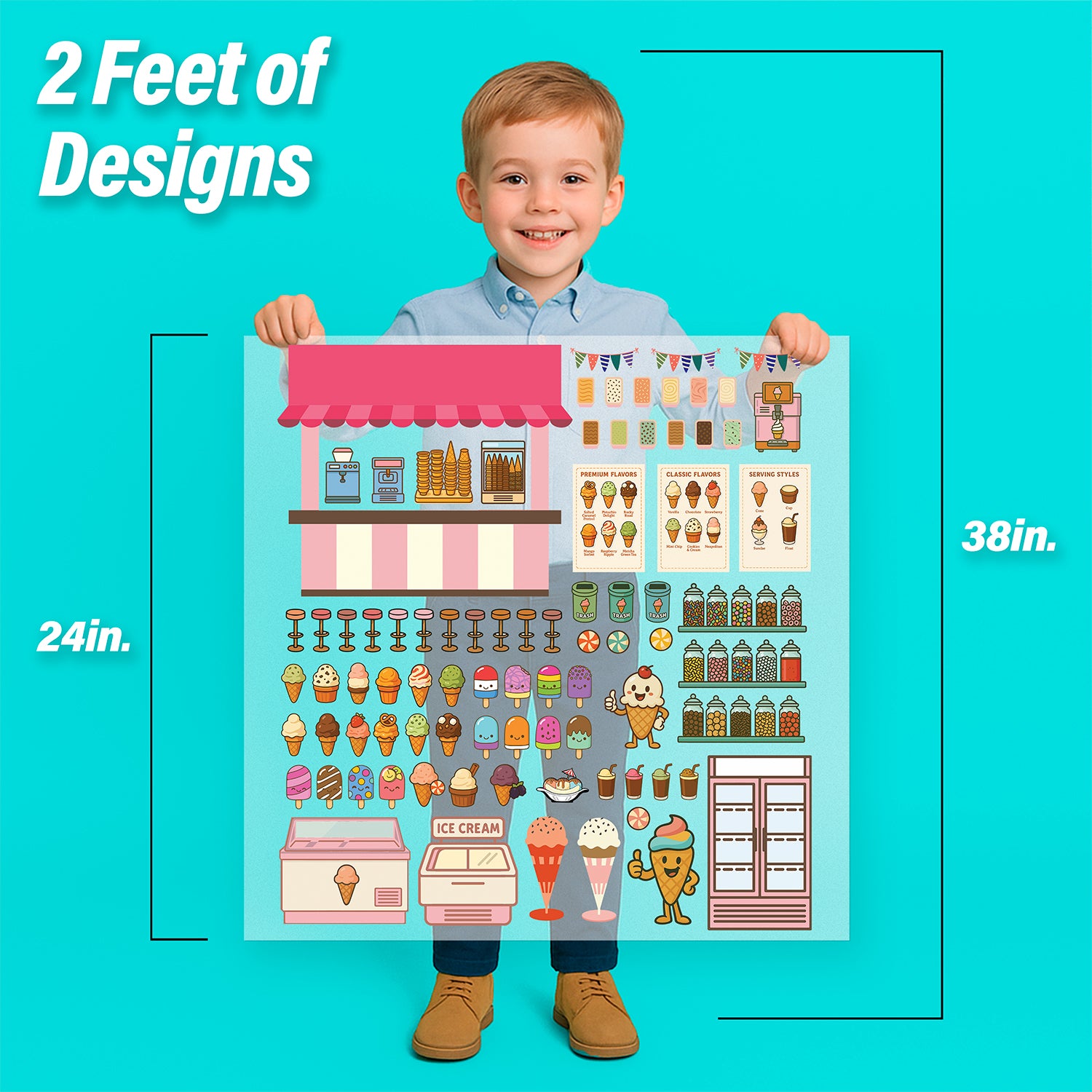 Build Your Own Ice Cream Parlor Iron-On Transfer Pack
