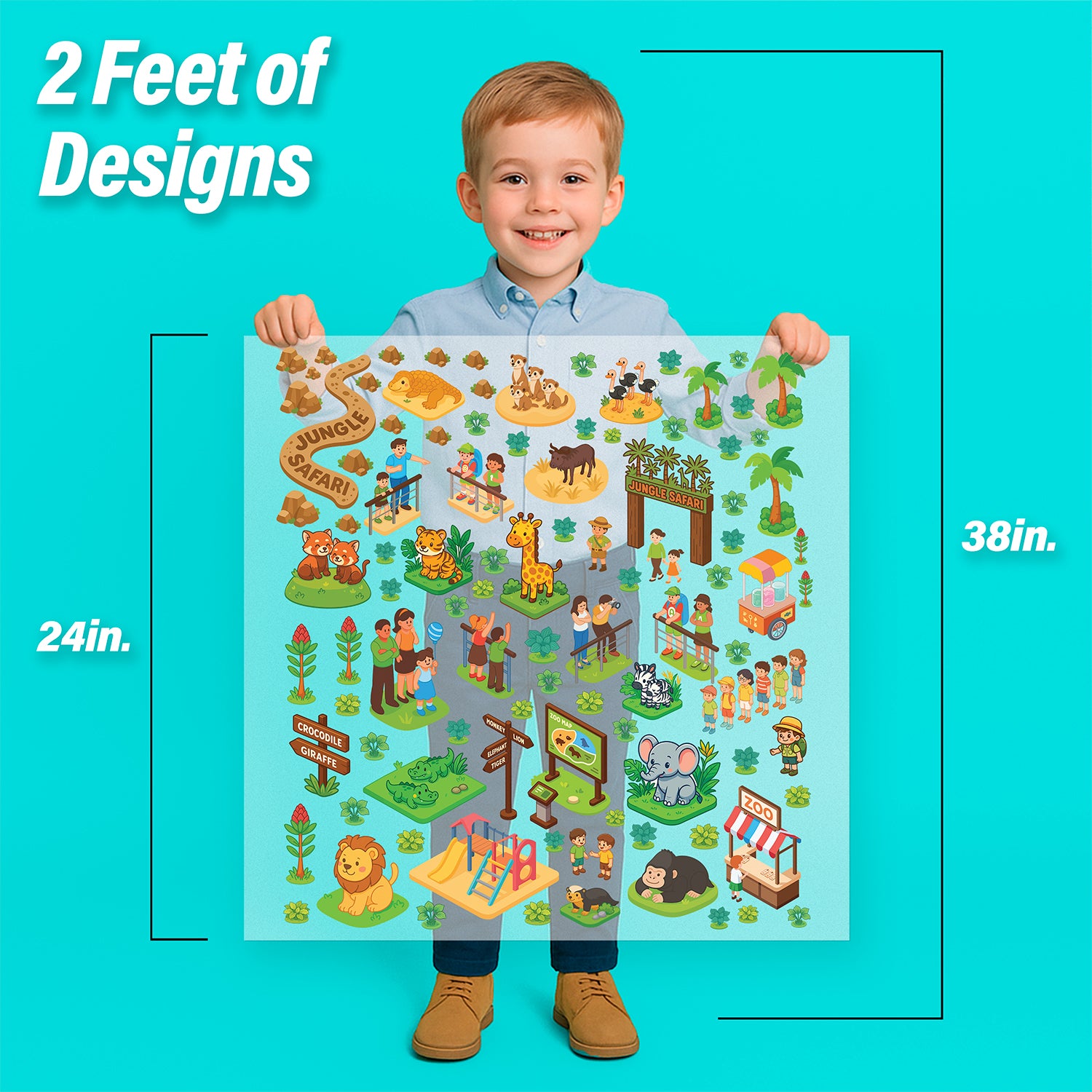 Build Your Own Jungle Safari Iron-On Transfer Pack
