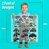 Build Your Own Monster Truck Arena Iron-On Transfer Pack