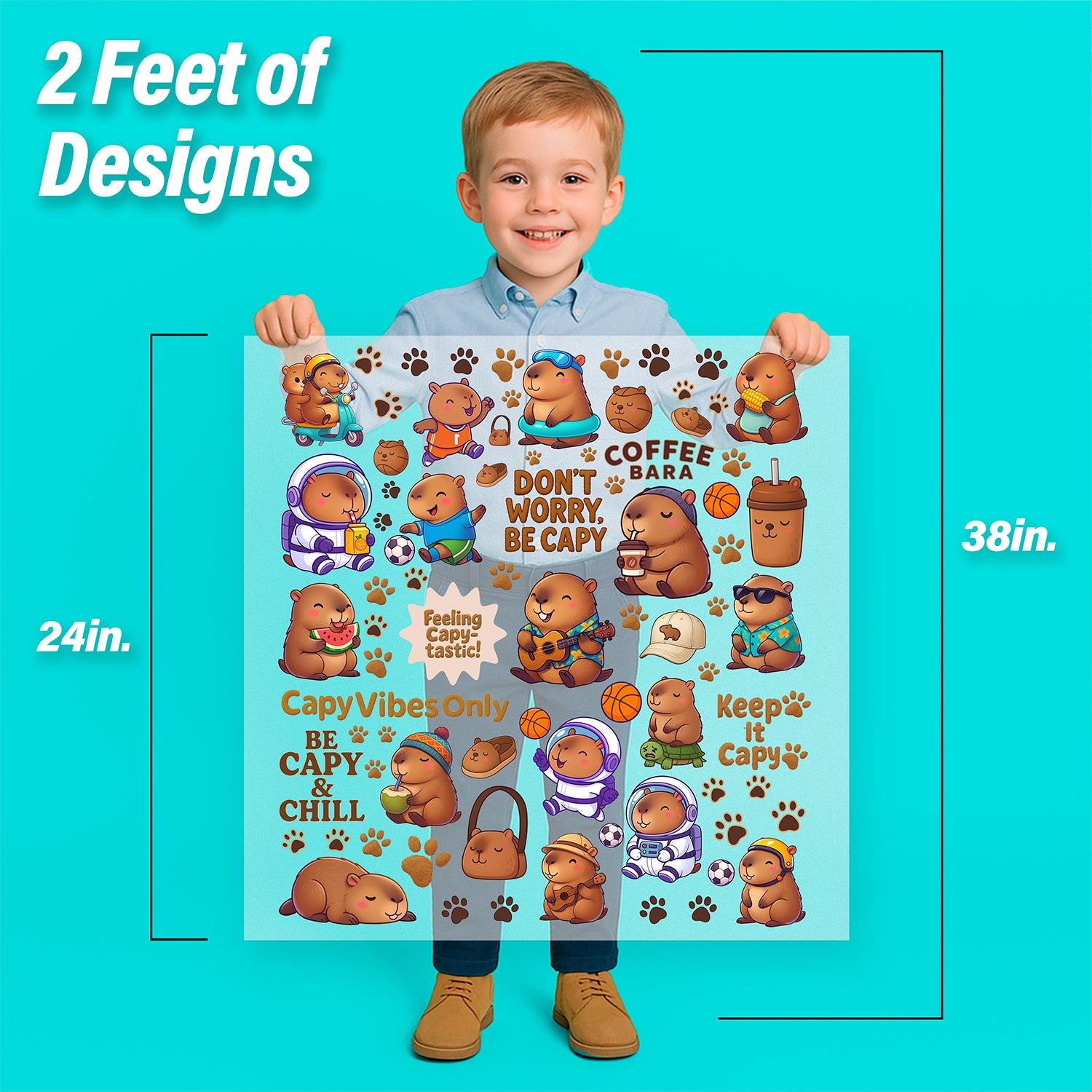 Capybaras Iron-On Transfer Pack