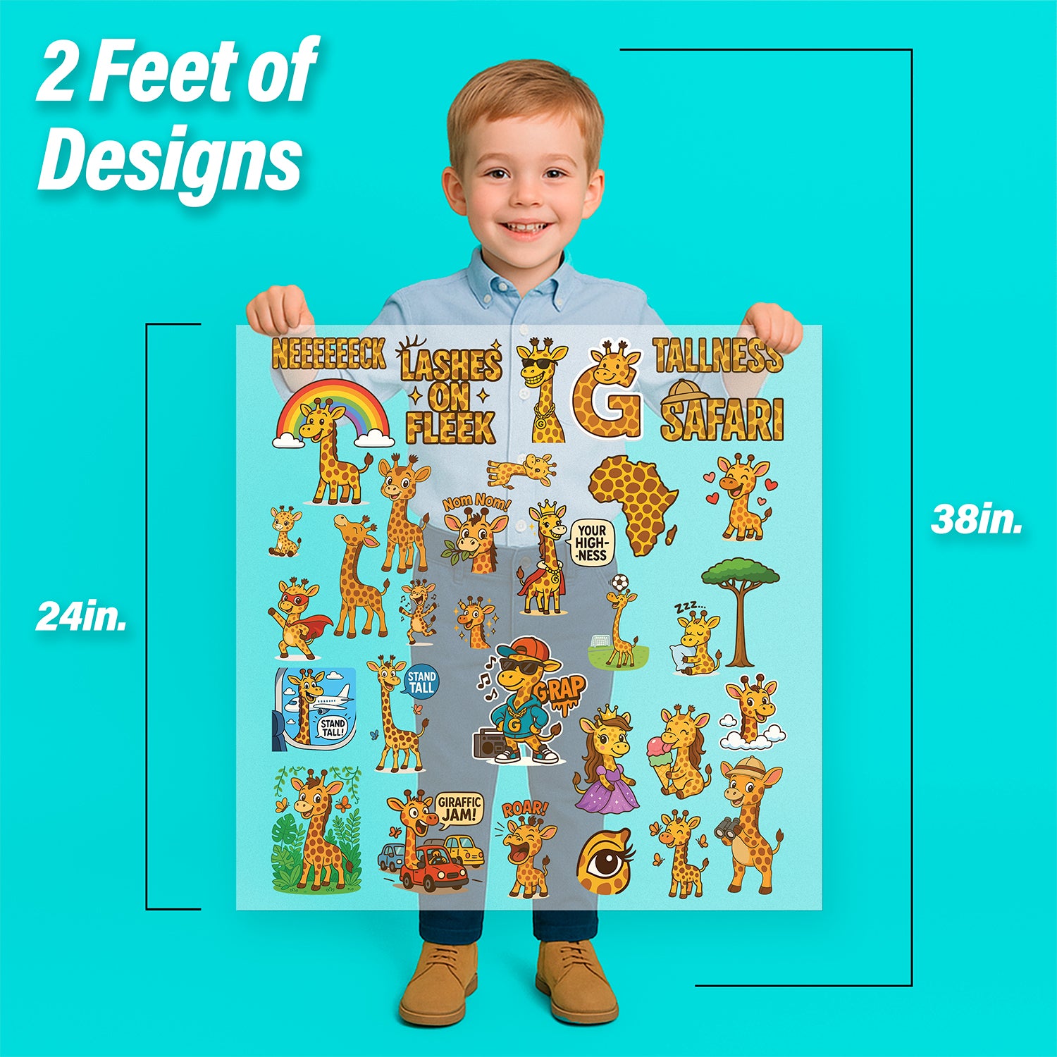 Giraffes Iron-On Transfer Pack