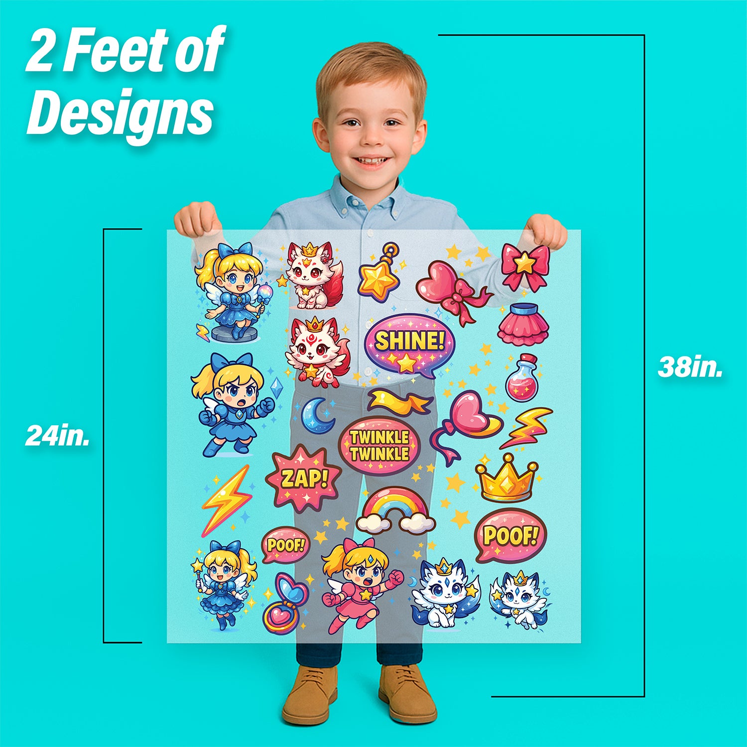 Magic Girls Iron-On Transfer Pack