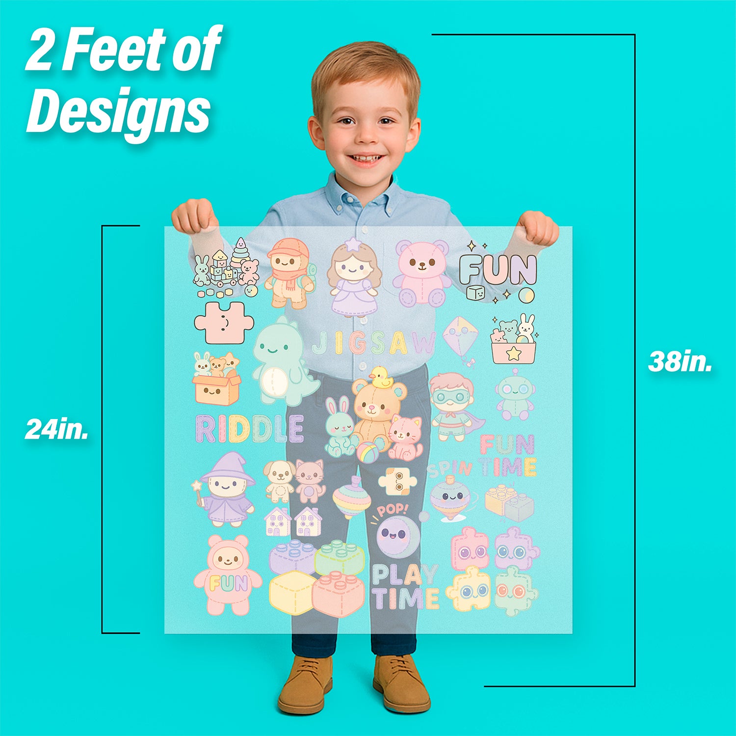 Toys and Puzzles Iron-On Transfer Pack