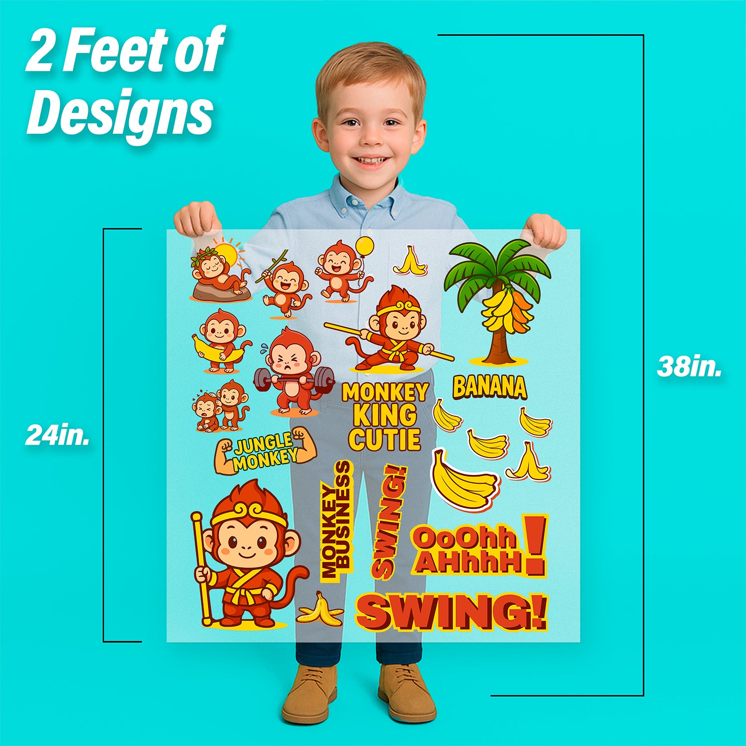 Monkeys Iron-On Transfer Pack
