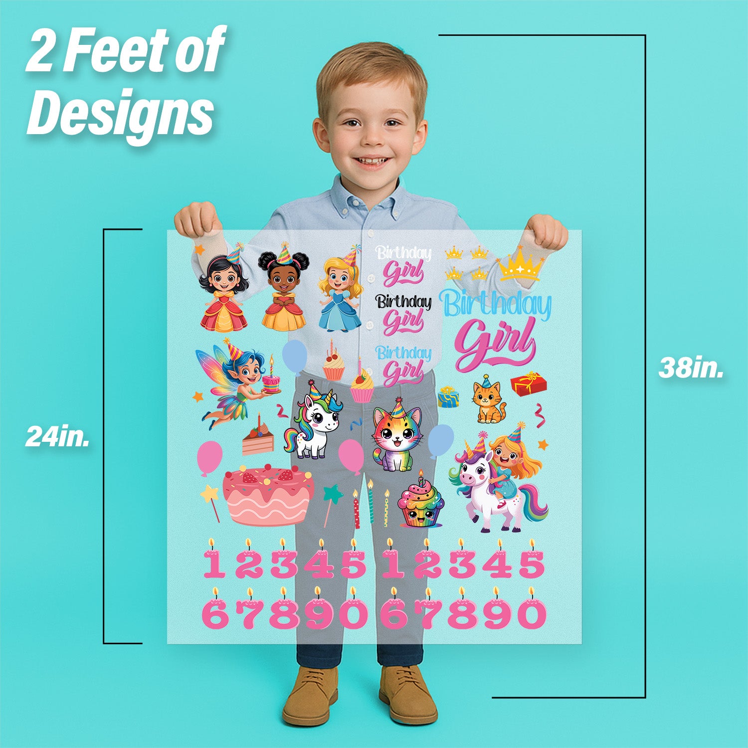 Birthday Girl Iron-On Transfer Pack