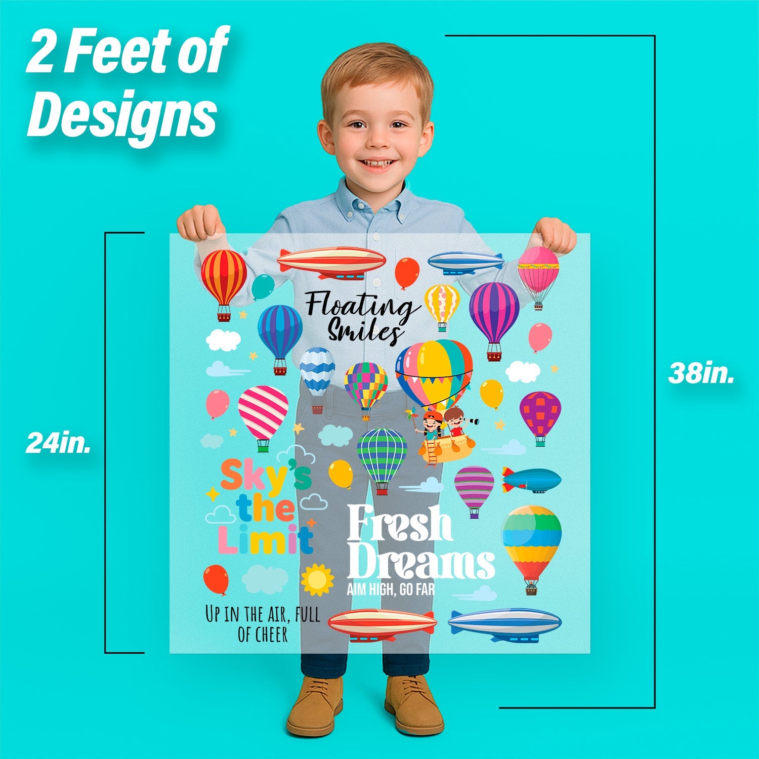 Hot Air Balloons Iron-On Transfer Pack