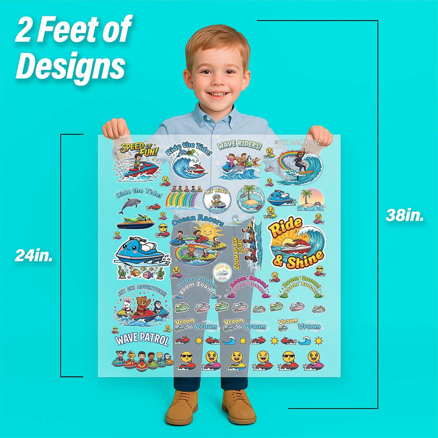 Jet Skis Iron-On Transfer Pack