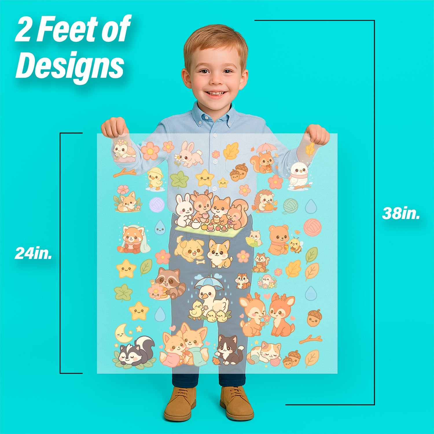 Kawaii Animals Iron-On Transfer Pack