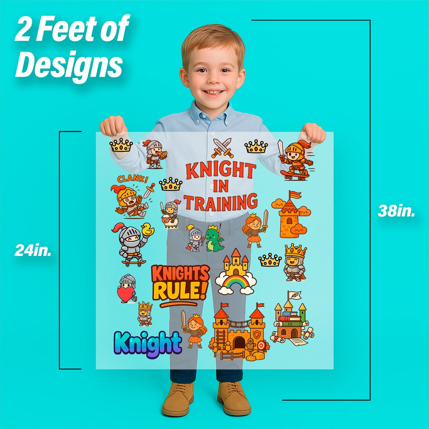 Knights & Castles Iron-On Transfer Pack