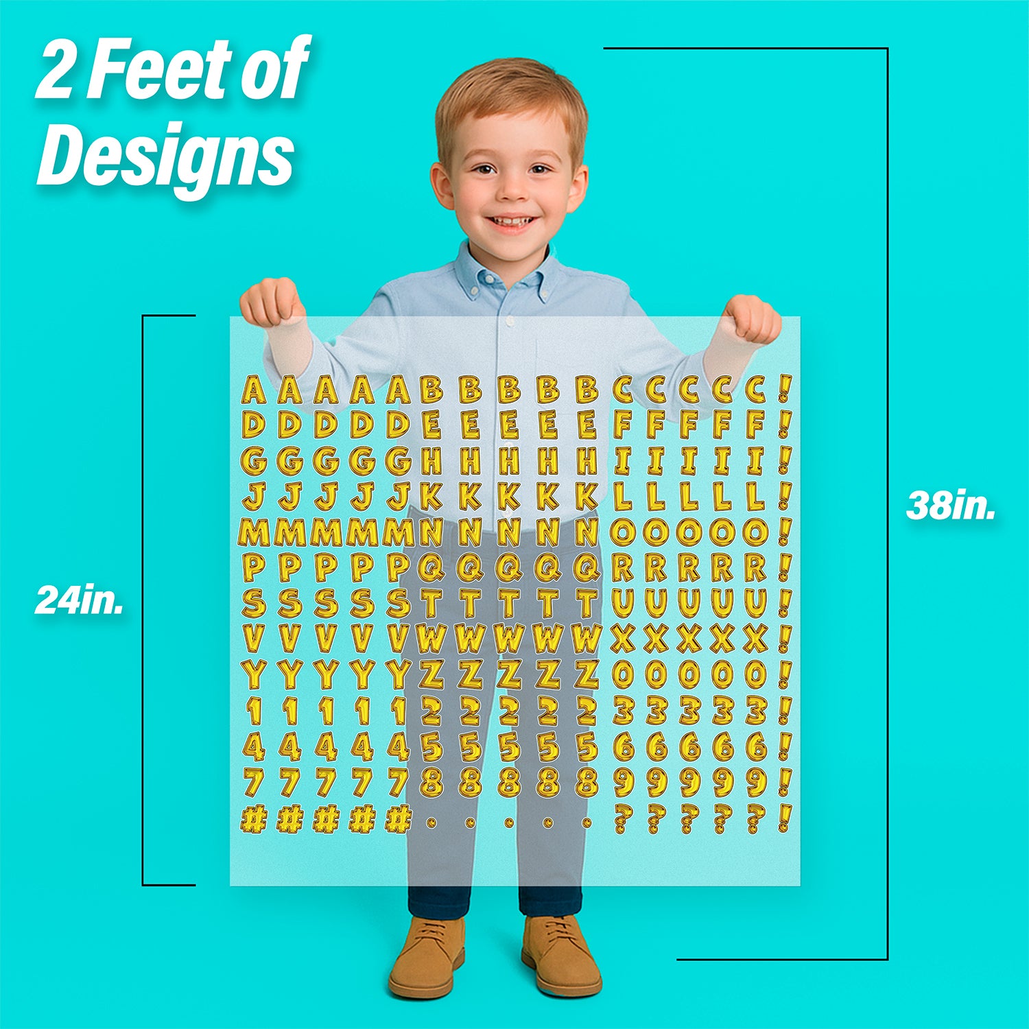 New Year's Lettering Iron-On Transfer Pack