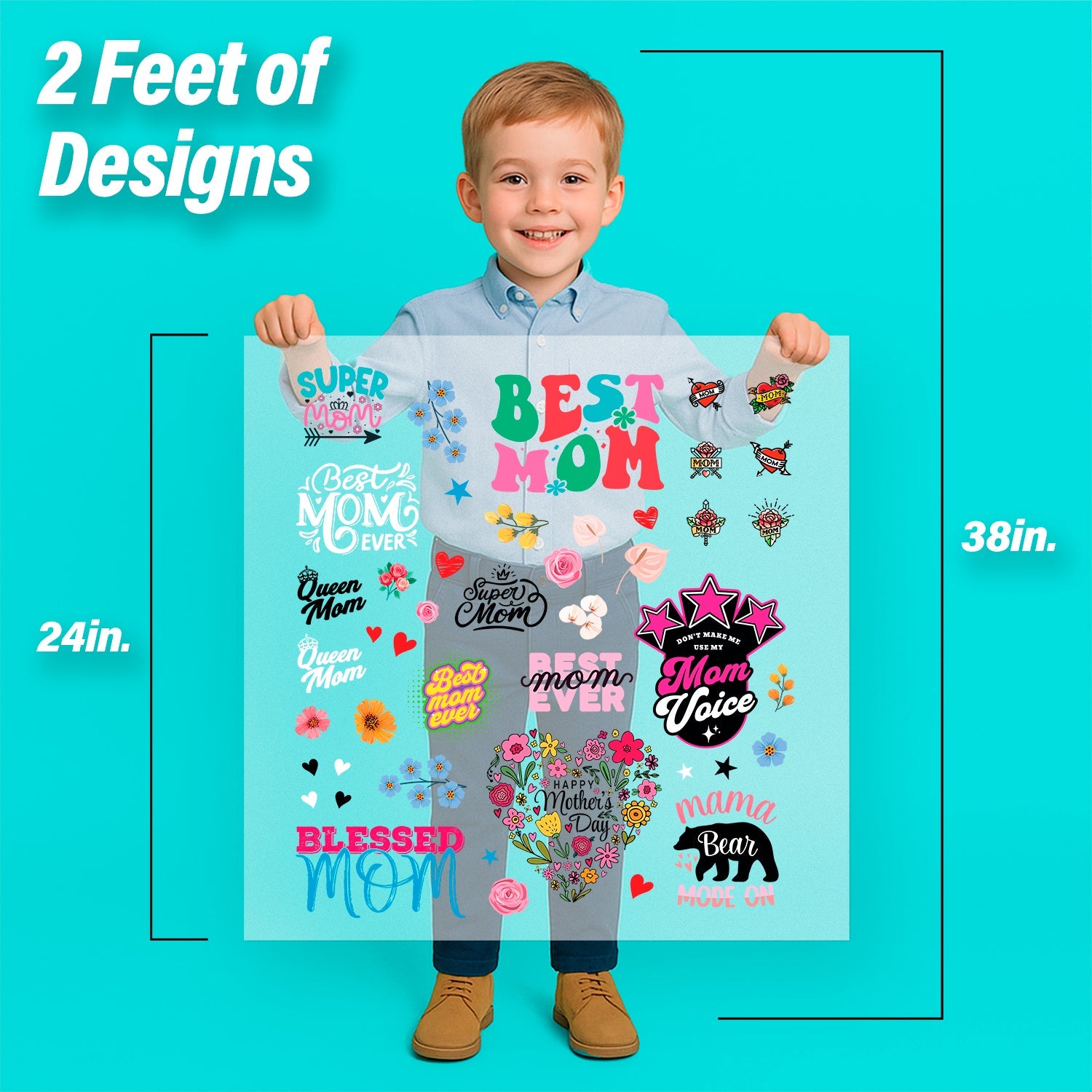Mother's Day Iron-On Transfer Pack