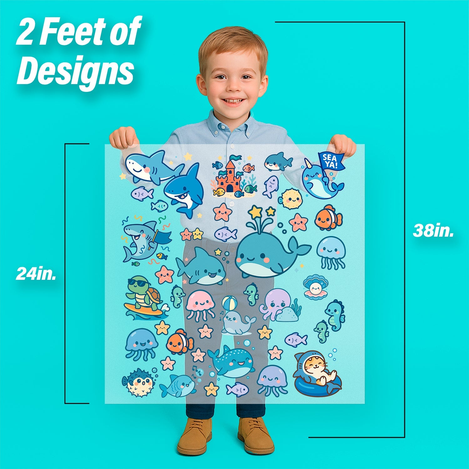Ocean & Sea Life Iron-On Transfer Pack